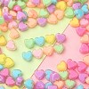 240Pcs 8 Colors Heart Acrylic Beads TACR-YW0001-92-3