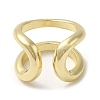 Brass Open Cuff Rings RJEW-Q778-11G-3