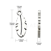 304 Stainless Steel Charms STAS-CJC0008-09P-2