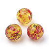 Resin Imitation Amber Beads X-RB660Y-14mm-2-1