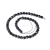 Natural Black Onyx Beads Strands G-I271-A03-8x8mm-2