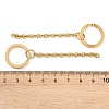 Ion Plating(IP) 304 Stainless Steel Split Key Ring Clasps STAS-L226-009A-G-3