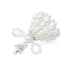 Pearlized Glass Pearl Beads Big Pendants PALLOY-MZ01193-02-4