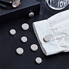 8Pcs 2 Styles Alloy Cufflinks BUTT-GA0001-34P-4