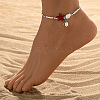 Starfish & Shell Glass Beaded Anklets WGC384B-05-1
