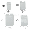 30Pcs Transparent Plastic Resealable Packaging Bags OPP-FS0001-06A-4