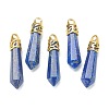 Bullet Natural Lapis Lazuli Pointed Pendants G-E332-C04-G-2