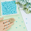 Spray Painted ABS Plastic Imitation Pearl Beads OACR-PA0001-38A-03-3