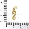 Brass Micro Pave Cubic Zirconia Pendants KK-M273-01G-S-3