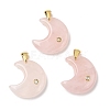 Natural Rose Quartz Pendants G-A297-02G-05-1