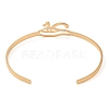 201 Stinless Steel God Eye of Horus Cuff Bangles for Women BJEW-P337-01G-3