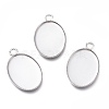 Tarnish Resistant 304 Stainless Steel Pendant Cabochons Settings for Fashion Jewelry STAS-M283-03P-D-1