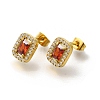 Ion Plating(IP) 304 Stainless Steel Stud Earrings EJEW-H018-01G-06-2