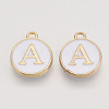 Golden Plated Alloy Charms X-ENAM-S118-01A-1