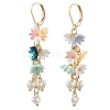 Resin & ABS Imitation Pearl Leverback Earrings EJEW-JE06264-2
