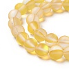 Synthetic Moonstone Beads Strands G-F142-6mm-10-3