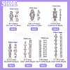 35pcs 7 style Alloy Bar Spacers FIND-FW0001-21-4