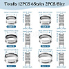12Pcs 6 Styles 201 Stainless Steel Grooved Finger Ring Settings RJEW-TA0001-04P-2