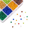 Mixed Style 6/0 Round Glass Seed Beads SEED-PH0006-4mm-06-4