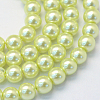 Baking Paint Glass Pearl Round Bead Strands HY-Q003-10mm-46-1