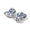 Animal Theme Blue and White Porcelain Beads PORC-Z007-05B-2