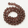 Faceted Glass Round Beads Strands X-GF6mmC03-2