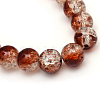 Baking Paint Crackle Glass Beads Strands X-CCG-S001-10mm-18-3