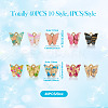 Biyun 40Pcs 10 Style Transparent Acrylic Charms FIND-BY0001-22-16