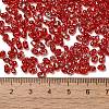 Spray Painted Glass Seed Beads SEED-F005-06A-05-4