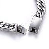 304 Stainless Steel Curb Chain Necklaces NJEW-H493-05P-3