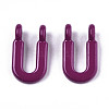 Spray Painted Alloy  2-Loop Link Pendants X-PALLOY-T075-48U-RS-2