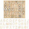 Unfinished Wood Letter A~Z & Symbol Pieces Sets DJEW-WH0015-35-7