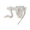 Zinc Alloy Crystal Rhinestone Enamel Brooch JEWB-U010-02P-01-1