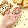 14Pcs 7 Colors Transparent Glass Charms GLAA-YW0004-25-5