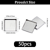 50Pcs Stainless Steel Cabochon Settings STAS-SP0001-99-2