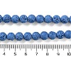 Synthetic Lava Rock Dyed Beads Strands G-H311-08B-09-5