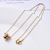 Vacuum Plating 304 Stainless Steel Coreana Chain Necklace NJEW-S420-006D-G-5