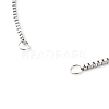 316 Surgical Stainless Steel Box Chains Bracelet Making AJEW-JB01065-3