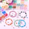 2 Sets 2 Styles DIY Alloy Enamel Pendants & Glass Beads Stretch Bracelets Making Kits DIY-YW0011-85-4