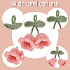 6Pcs 6 Colors Handmade Cotton Yarn Crochet Lily of the Valley Pendant Decorations DIY-FG0006-90-5