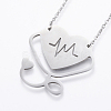 304 Stainless Steel Pendant Necklaces NJEW-H439-15P-2