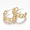 Brass Stud Earrings EJEW-F244-03-2