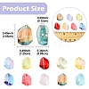 50Pcs Transparent Spray Paint Glass Beads GLAA-YW0004-50A-3