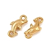 Ocean Theme 304 Stainless Steel Connector Charms SA-CBA2B73-12G-L-2