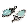 Natural Amazonite Pendants GG-CBACC2B-05AS-03-2