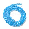 Baking Electroplate Glass Beads Strands X-DGLA-A039-J4mm-B12-2