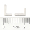 Tarnish Resistant 304 Stainless Steel Letter Charms X-STAS-O072-L-3