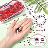 6 Strands 6 Colors Glass Beads Strands DGLA-YW0001-44A-3
