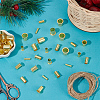 70Pcs 7 Styles Brass Column Compression Sleeves Ferrule KK-BC0015-15-4
