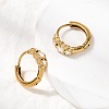 304 Stainless Steel Star Hoop Earrings EJEW-H172-02G-3